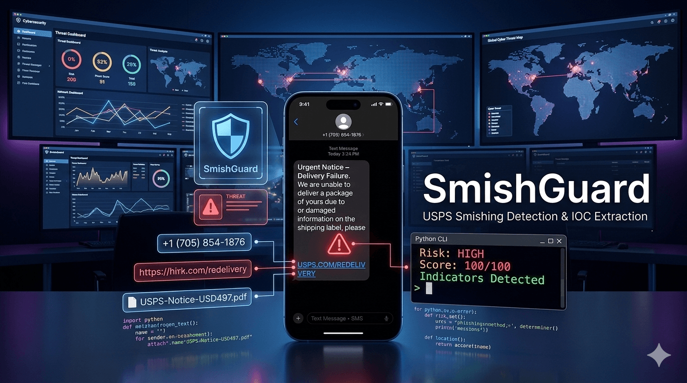 SmishGuard – USPS Smishing Detection & IOC Extraction